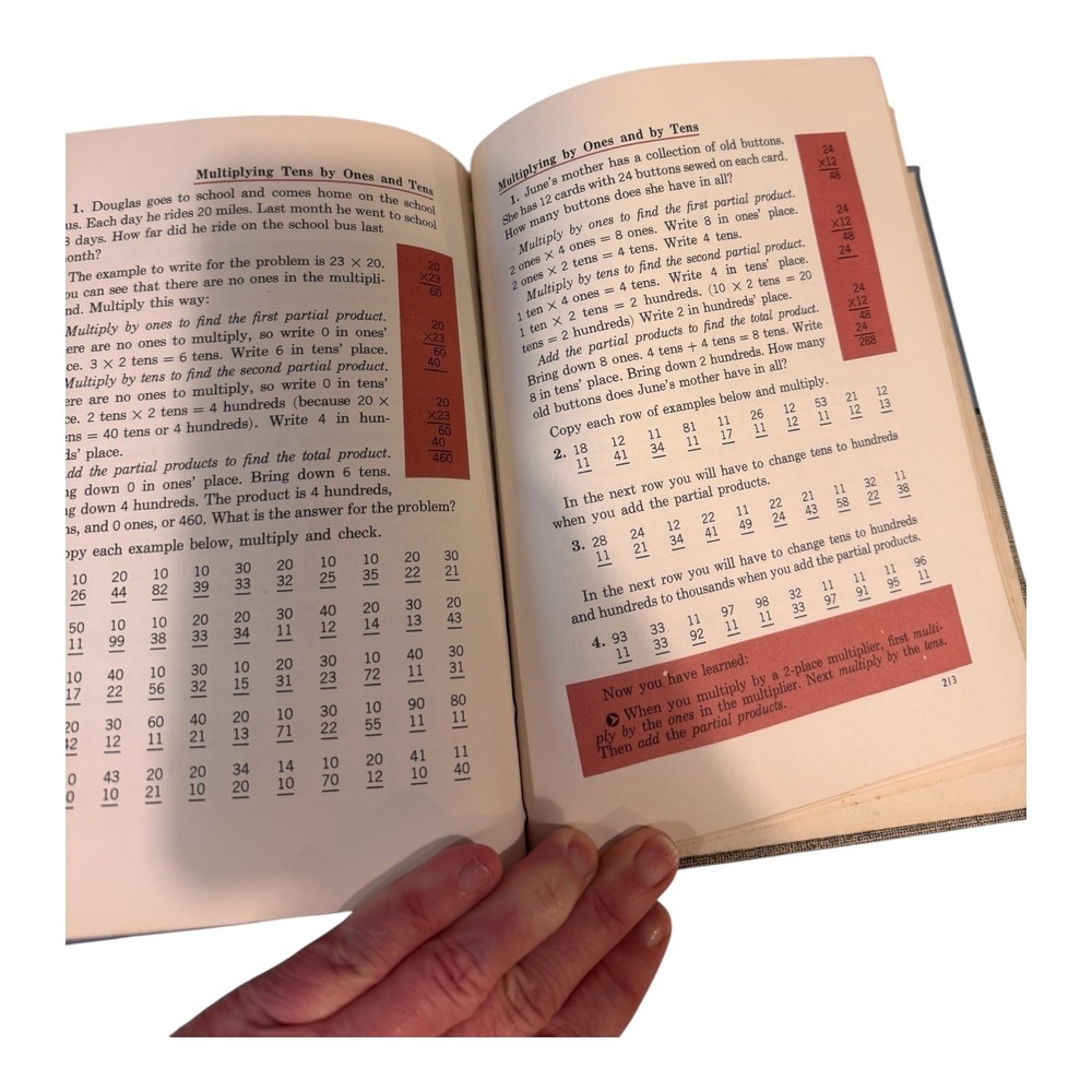 Vintage 1943 School‎ Math Book Living Arithmetic Grade 4 Textbook - Picture 4 of 5